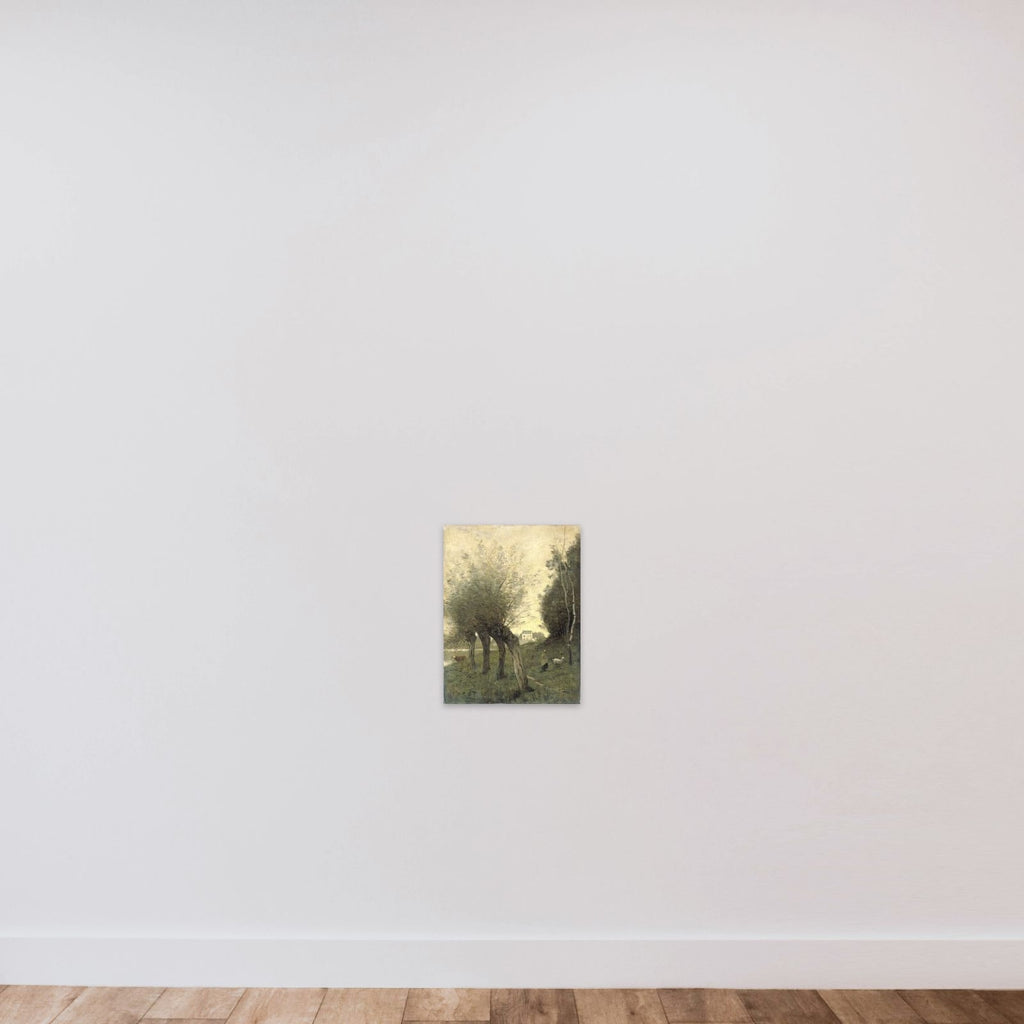 Landscape with Pollard Willows unframed — shown to scale