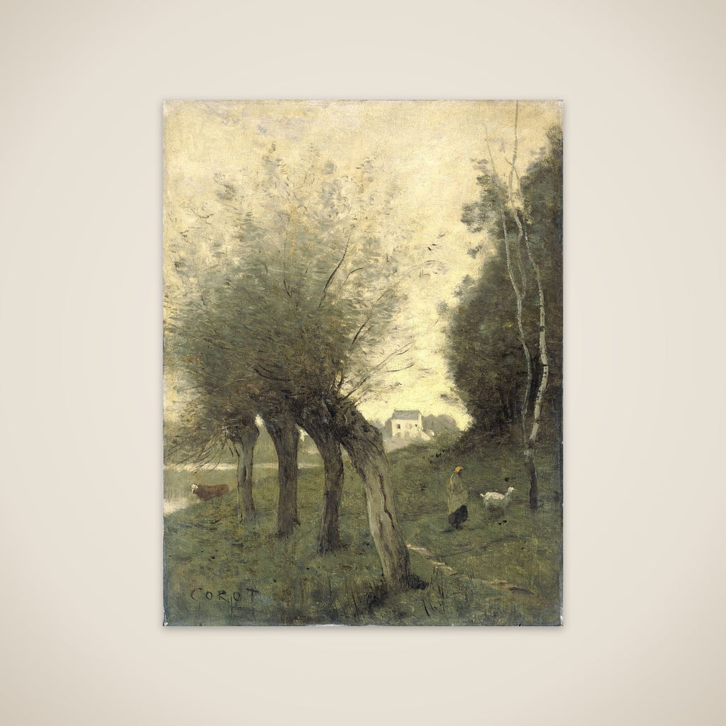 Landscape with Pollard Willows unframed print