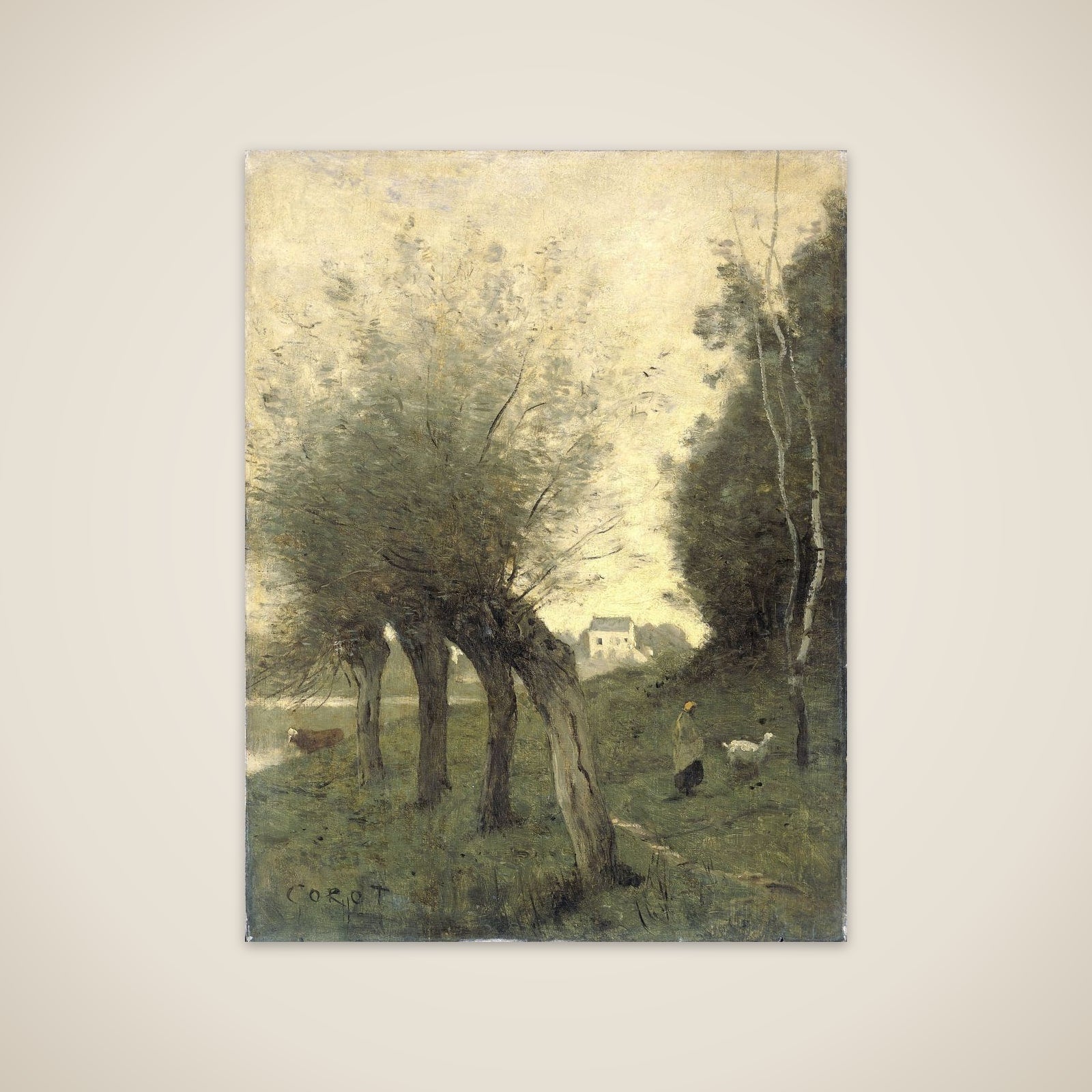 Landscape with Pollard Willows unframed print