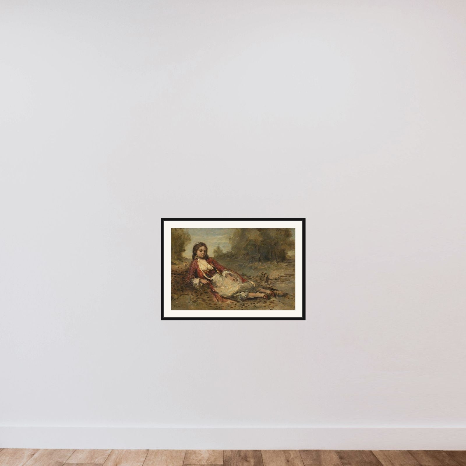 Algérienne framed — shown to scale