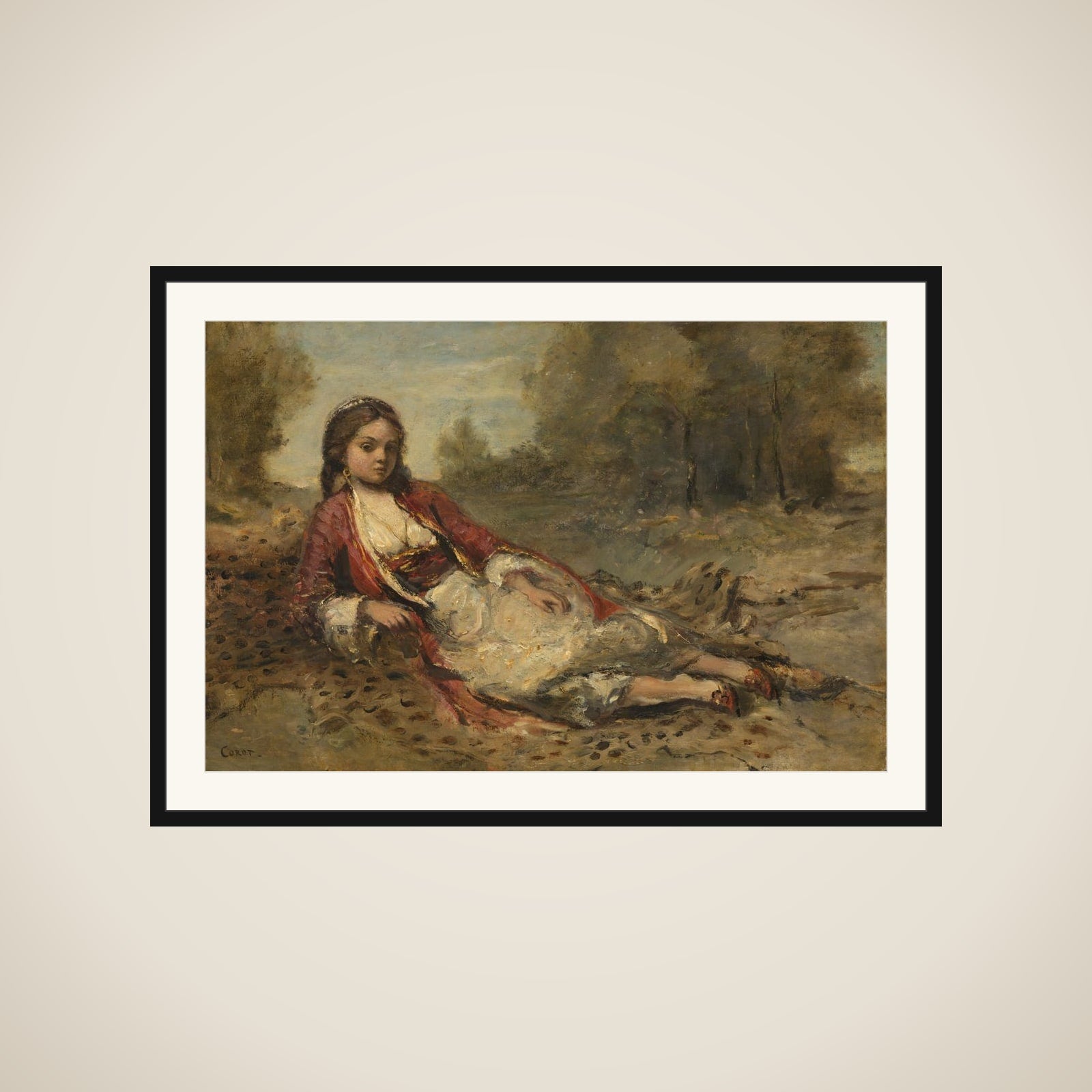 Algérienne framed