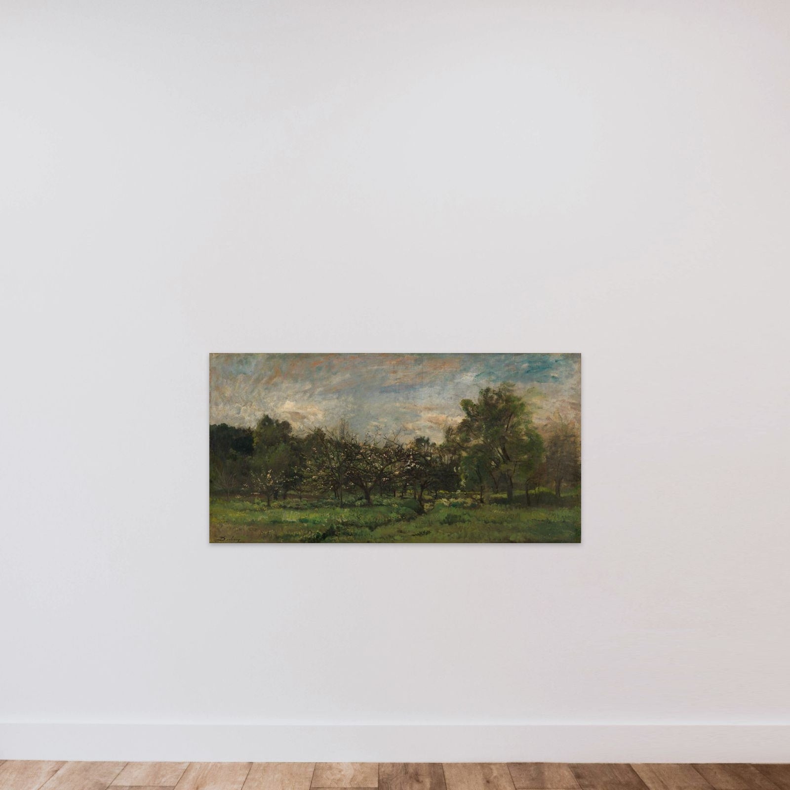 Orchard unframed — shown to scale