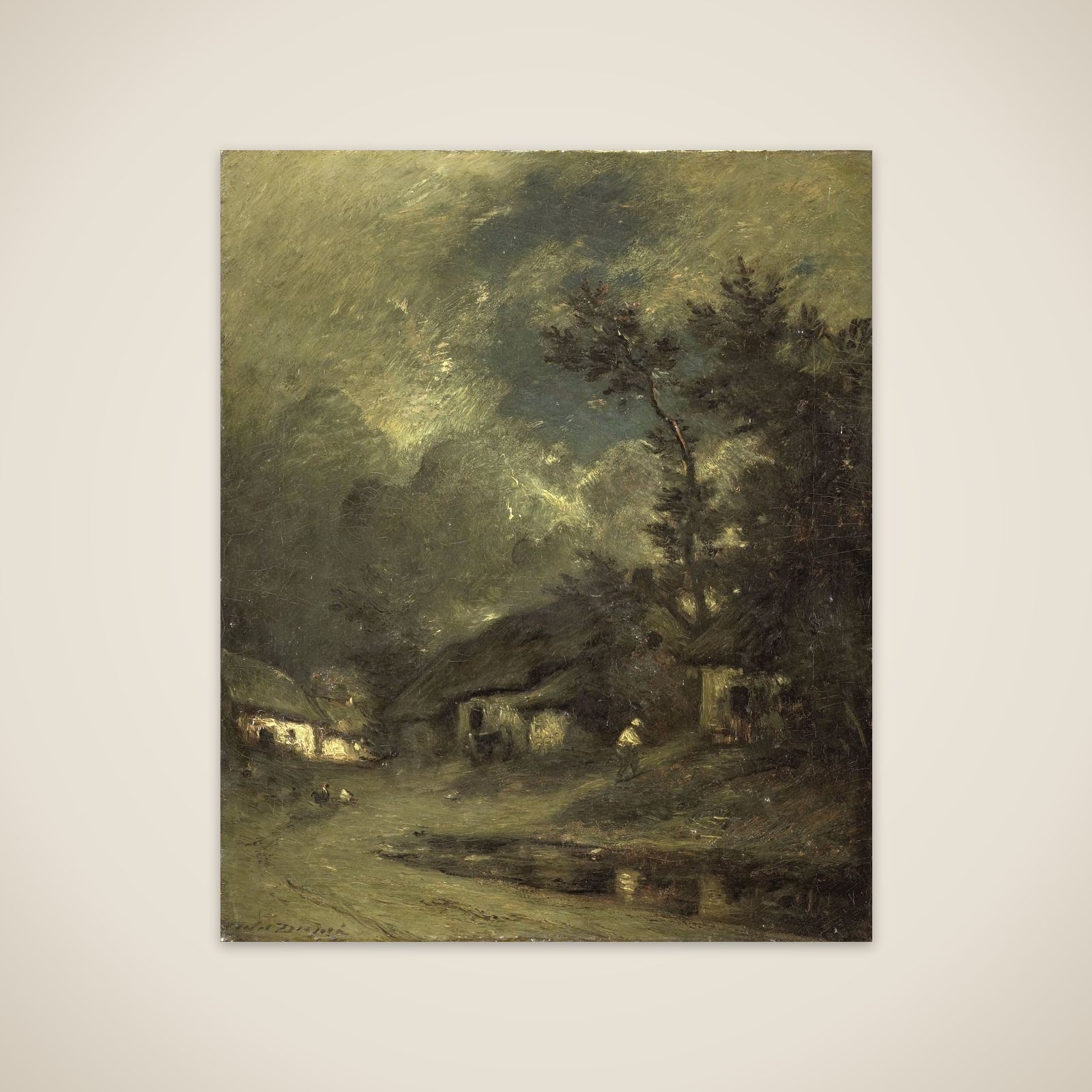 A Village by Night unframed print