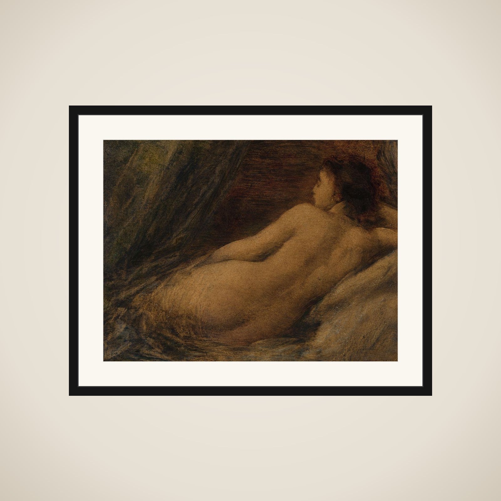 Reclining Nude framed
