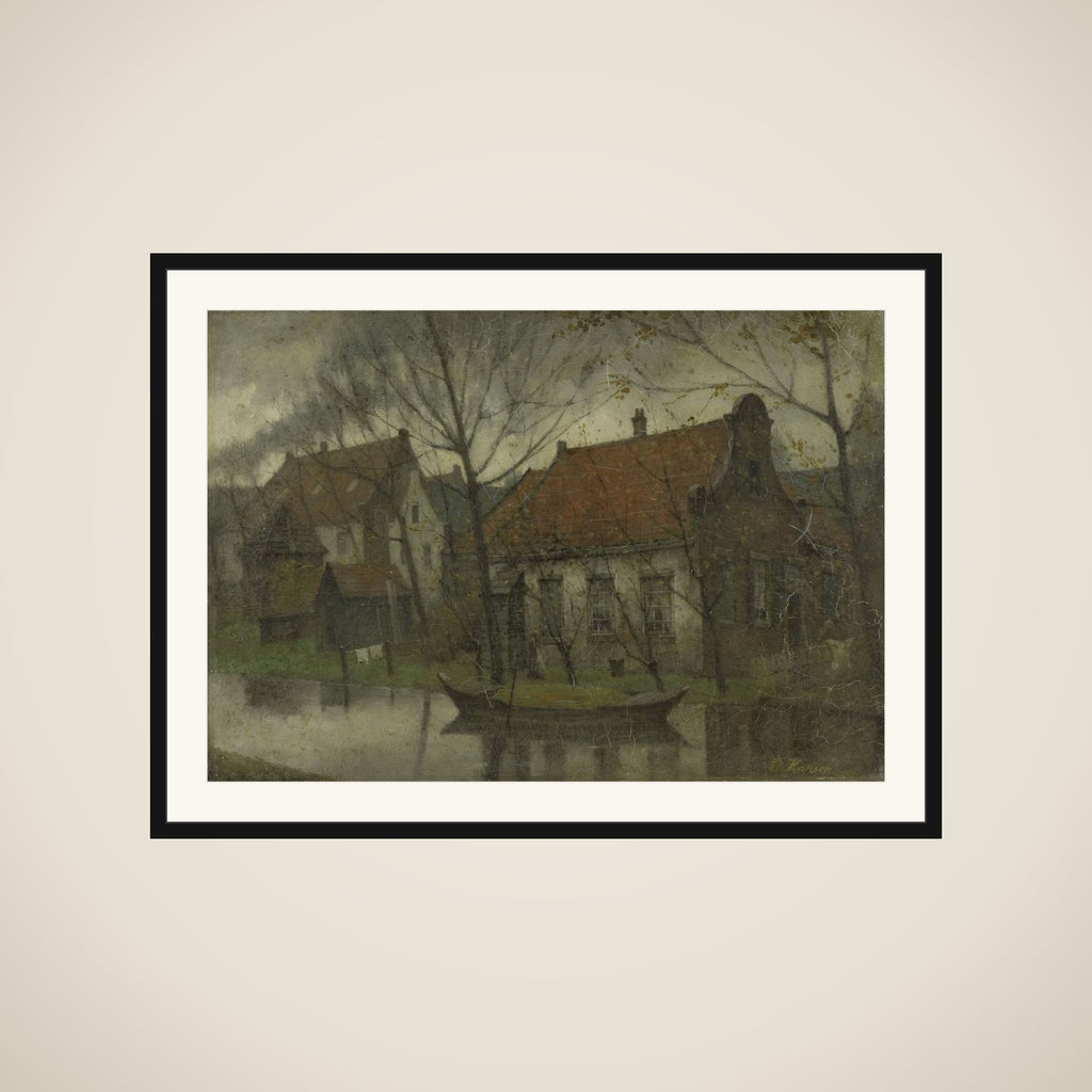 View in a Village framed
