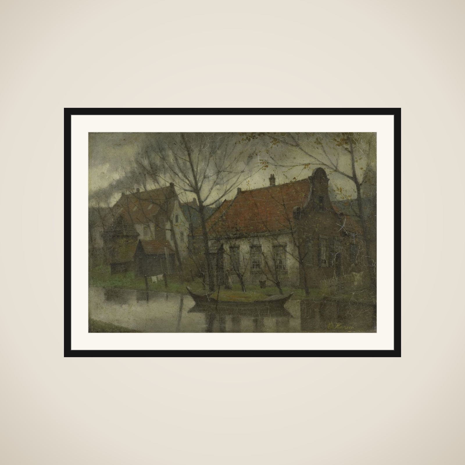 View in a Village framed