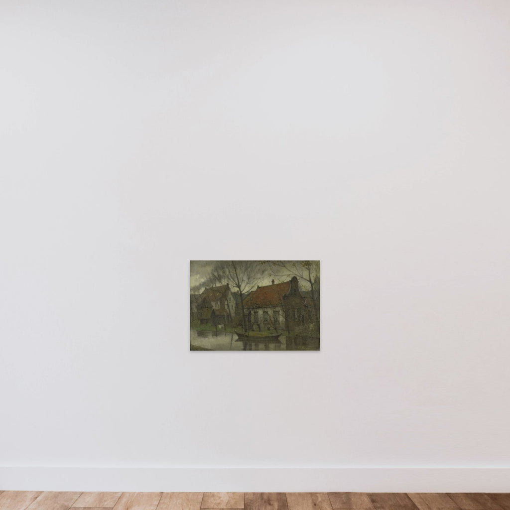 View in a Village unframed — shown to scale