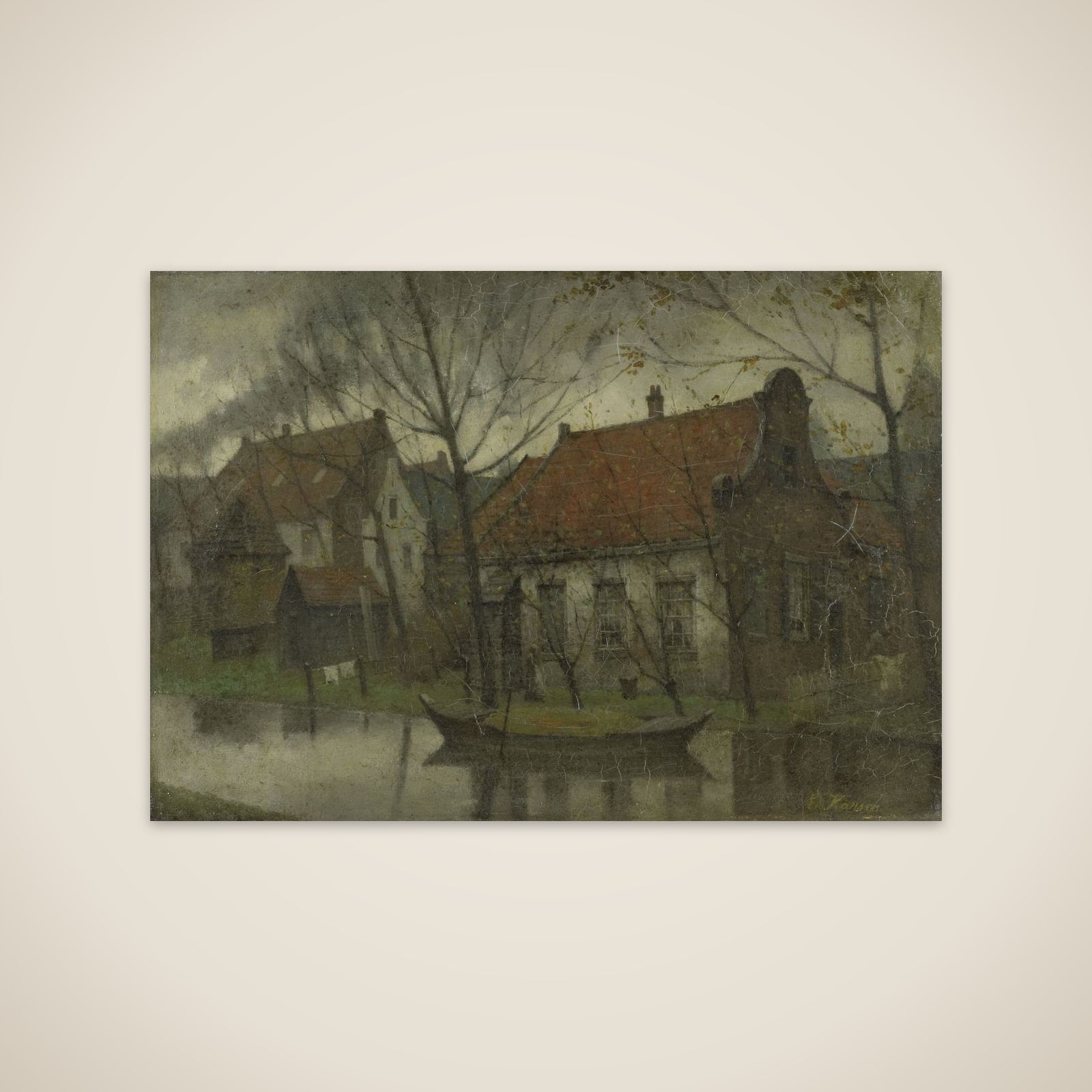 View in a Village unframed print