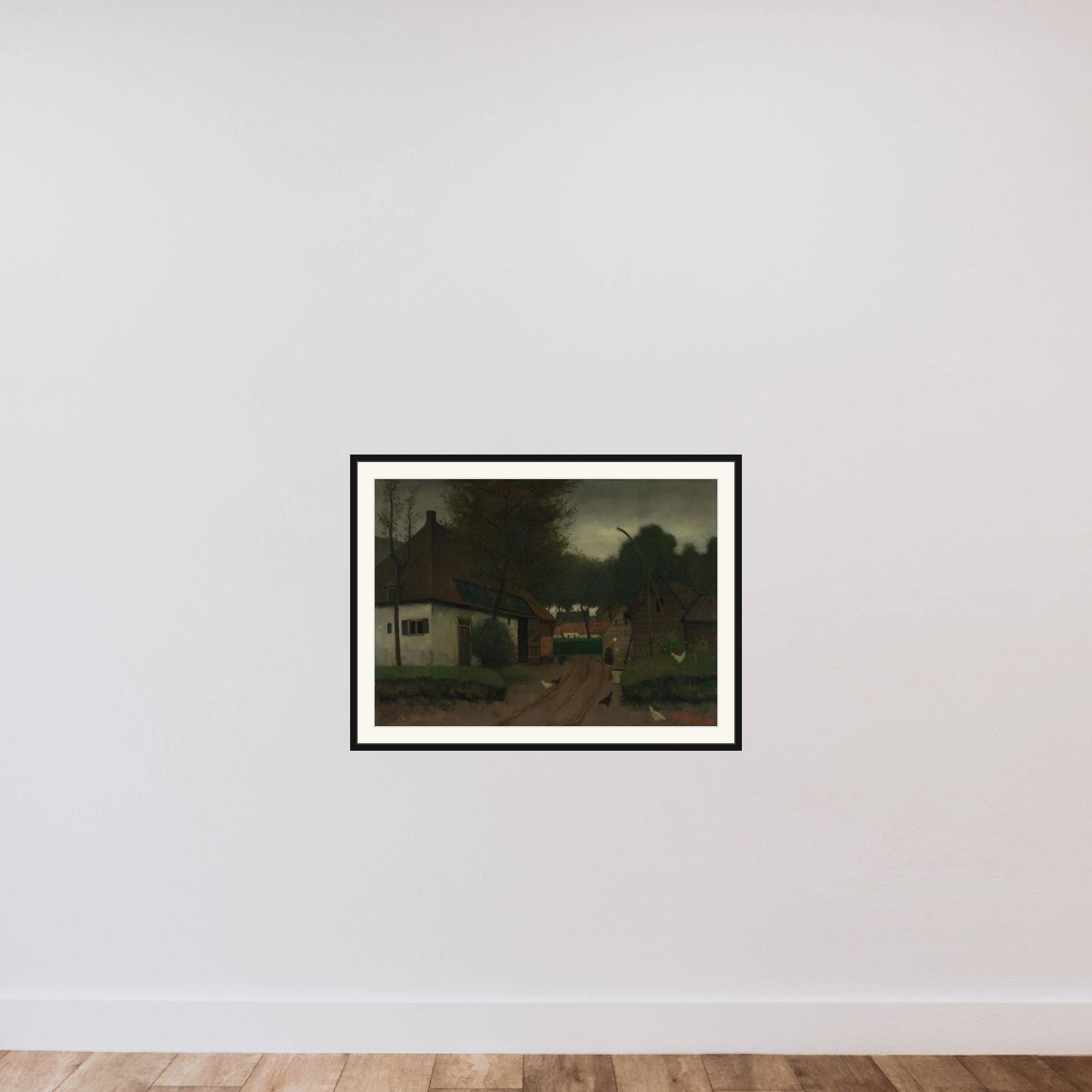 Farmstead framed — shown to scale