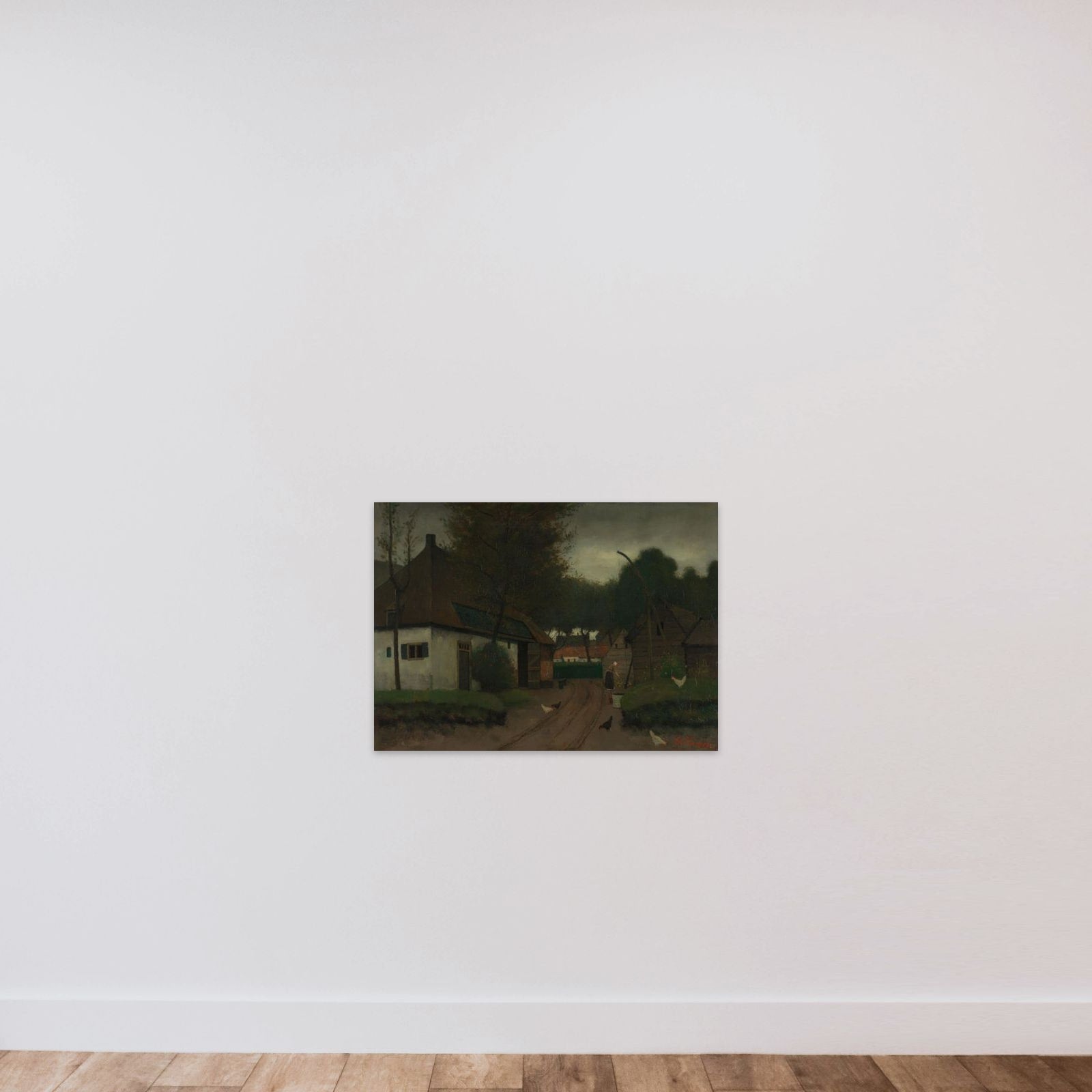 Farmstead unframed — shown to scale