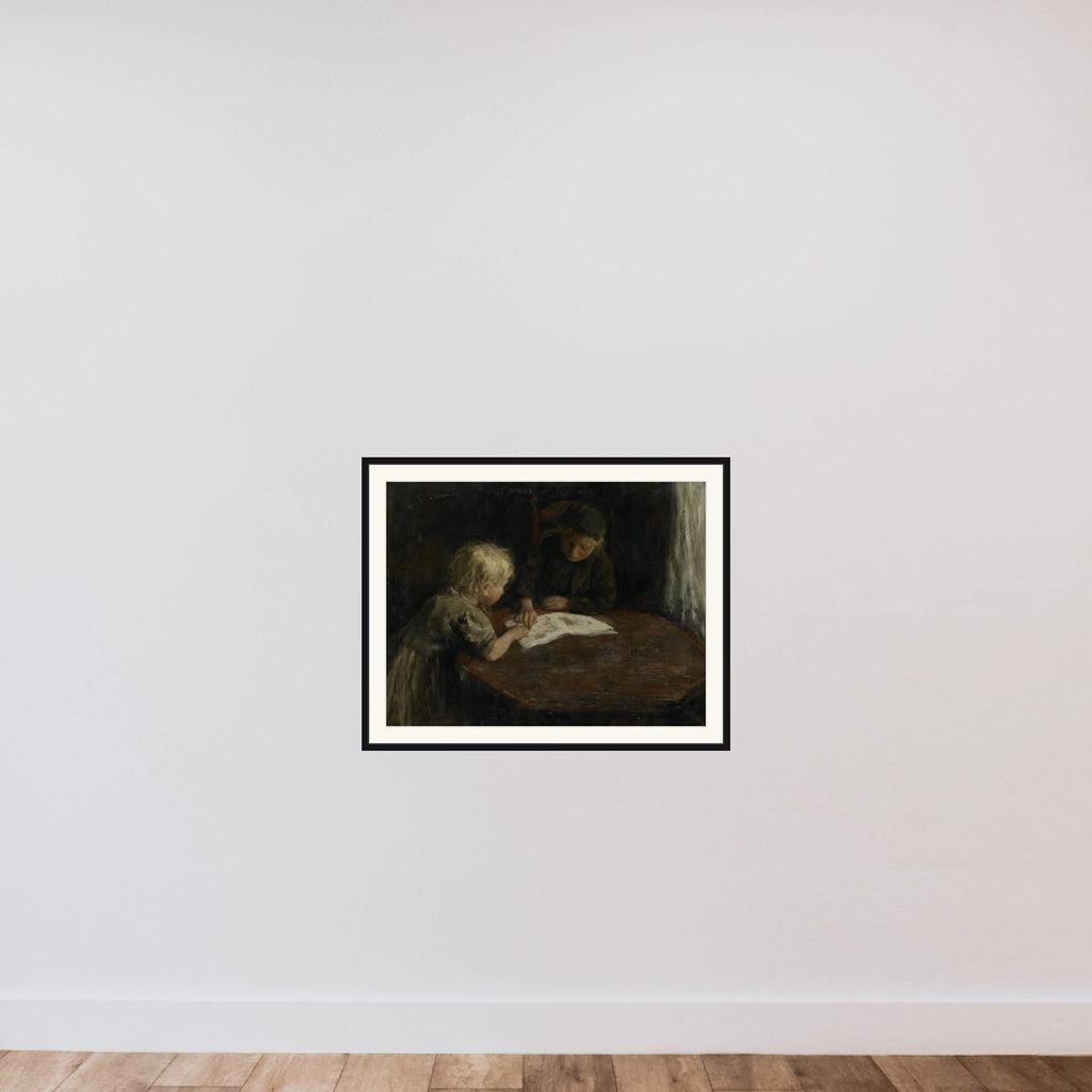 Children with a Picture-book framed — shown to scale