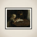 Children with a Picture-book framed