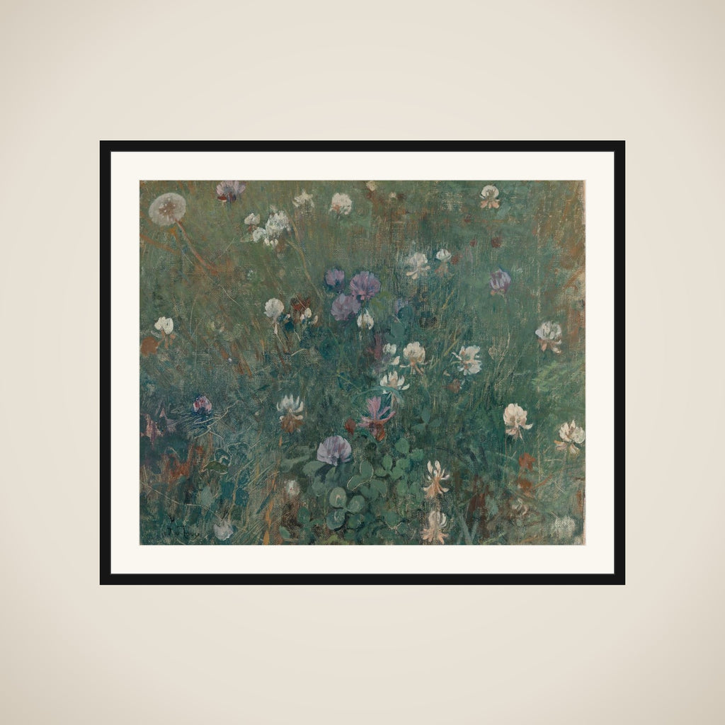 Blooming Clover framed