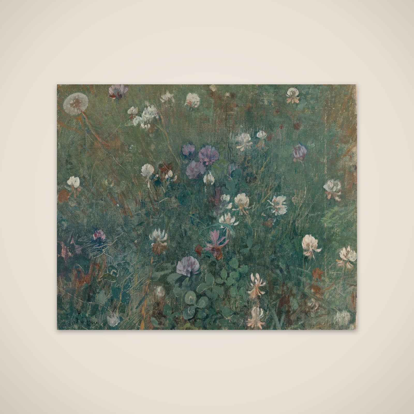Blooming Clover unframed print