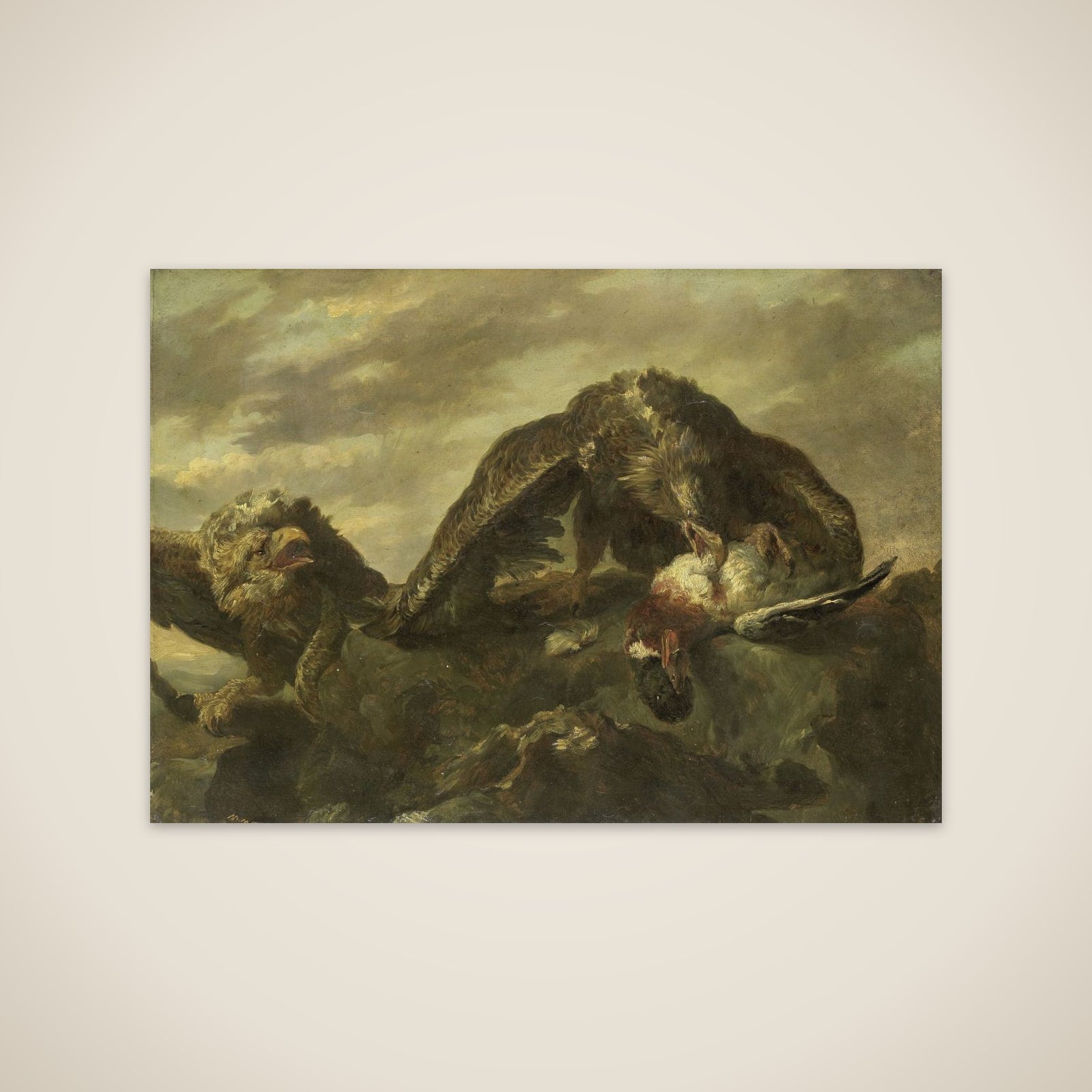 Eagles on the Cliffs unframed print