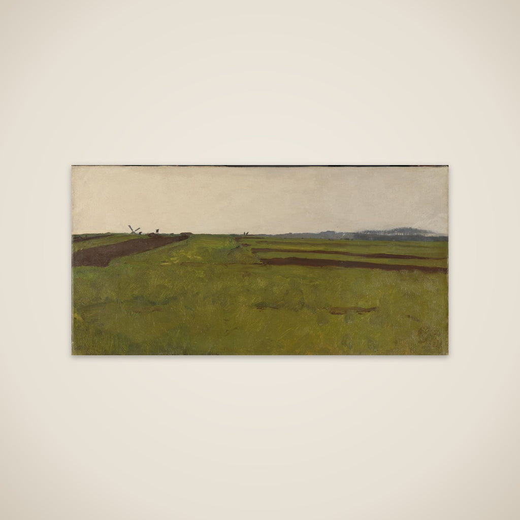 Landscape with fields unframed print