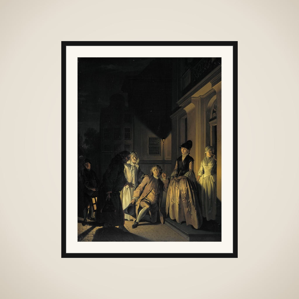 Scene from the Play 'Lubbert Lubbertse of de geadelde boer' by M. van Breda framed