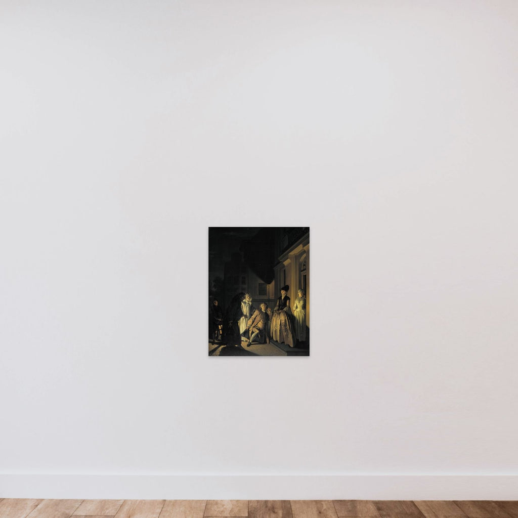 Scene from the Play 'Lubbert Lubbertse of de geadelde boer' by M. van Breda unframed — shown to scale