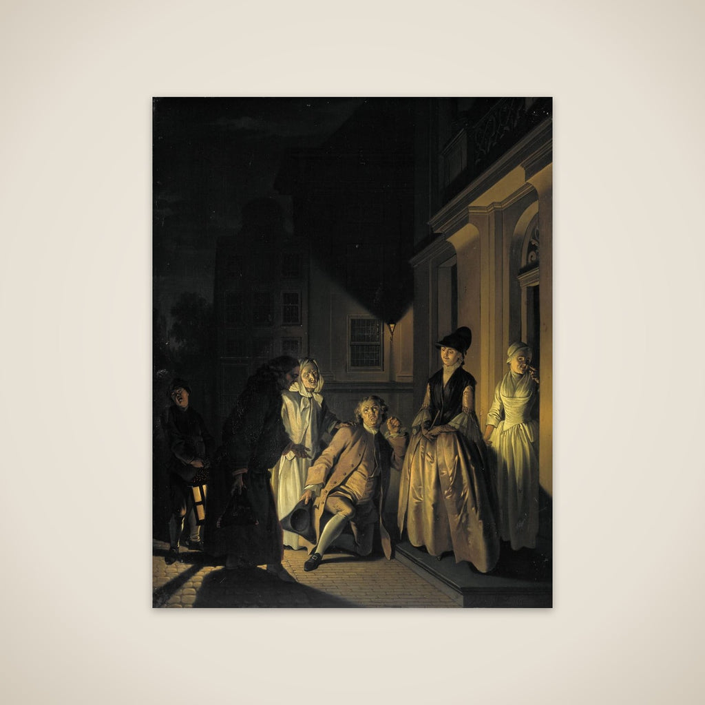 Scene from the Play 'Lubbert Lubbertse of de geadelde boer' by M. van Breda unframed print
