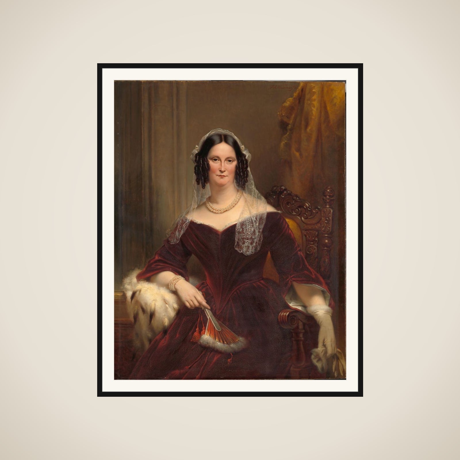 Dieuwke Fontein (1800-79), Second Wife (Married 1834) of Adriaan van der Hoop framed