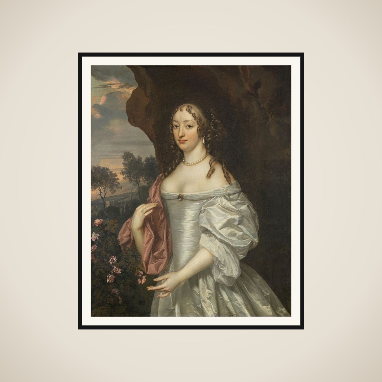 Portrait of Jacoba van Orliens (1643-91) framed