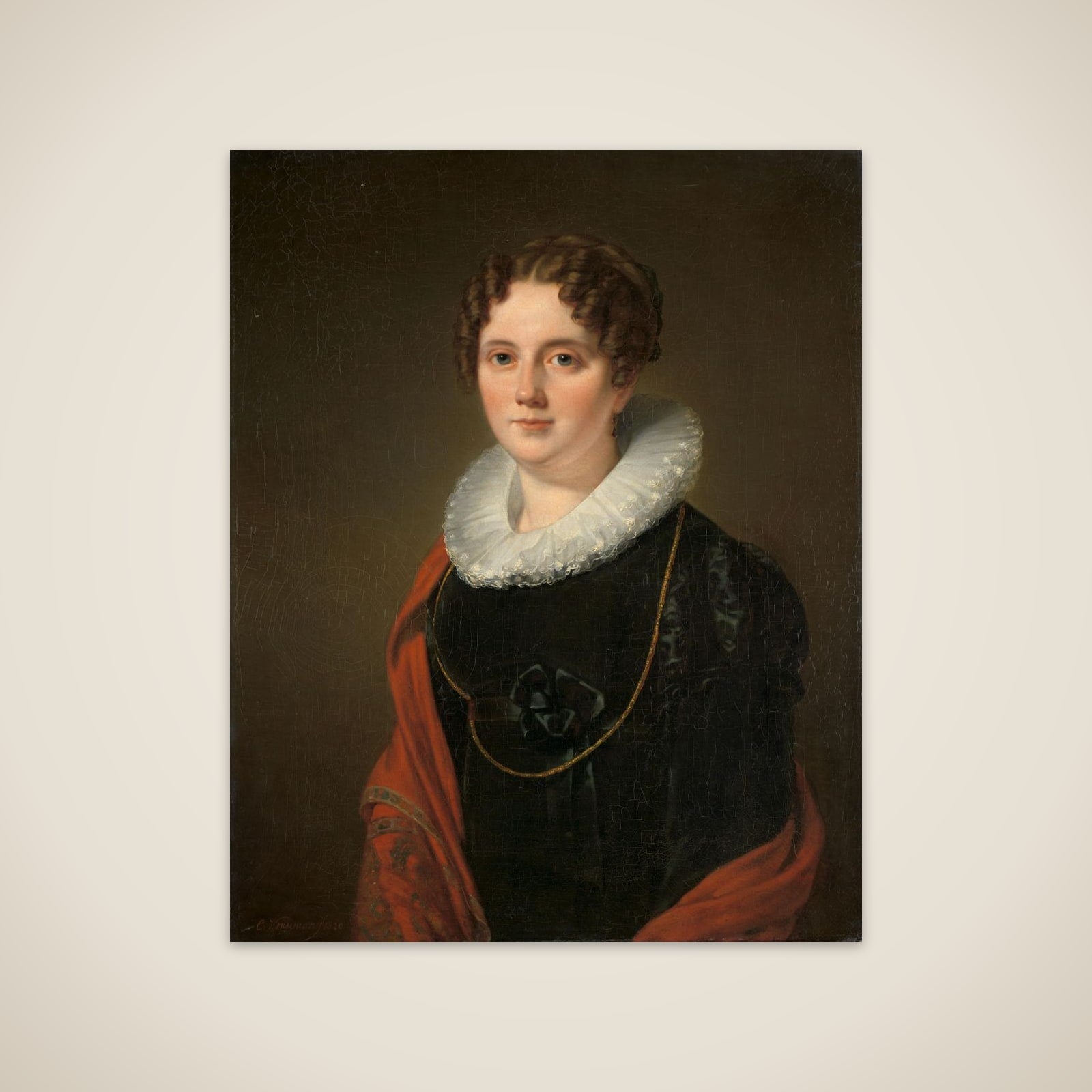 Marie Allebé-Herckenrath, Grandmother of the Painter August Allebé unframed print