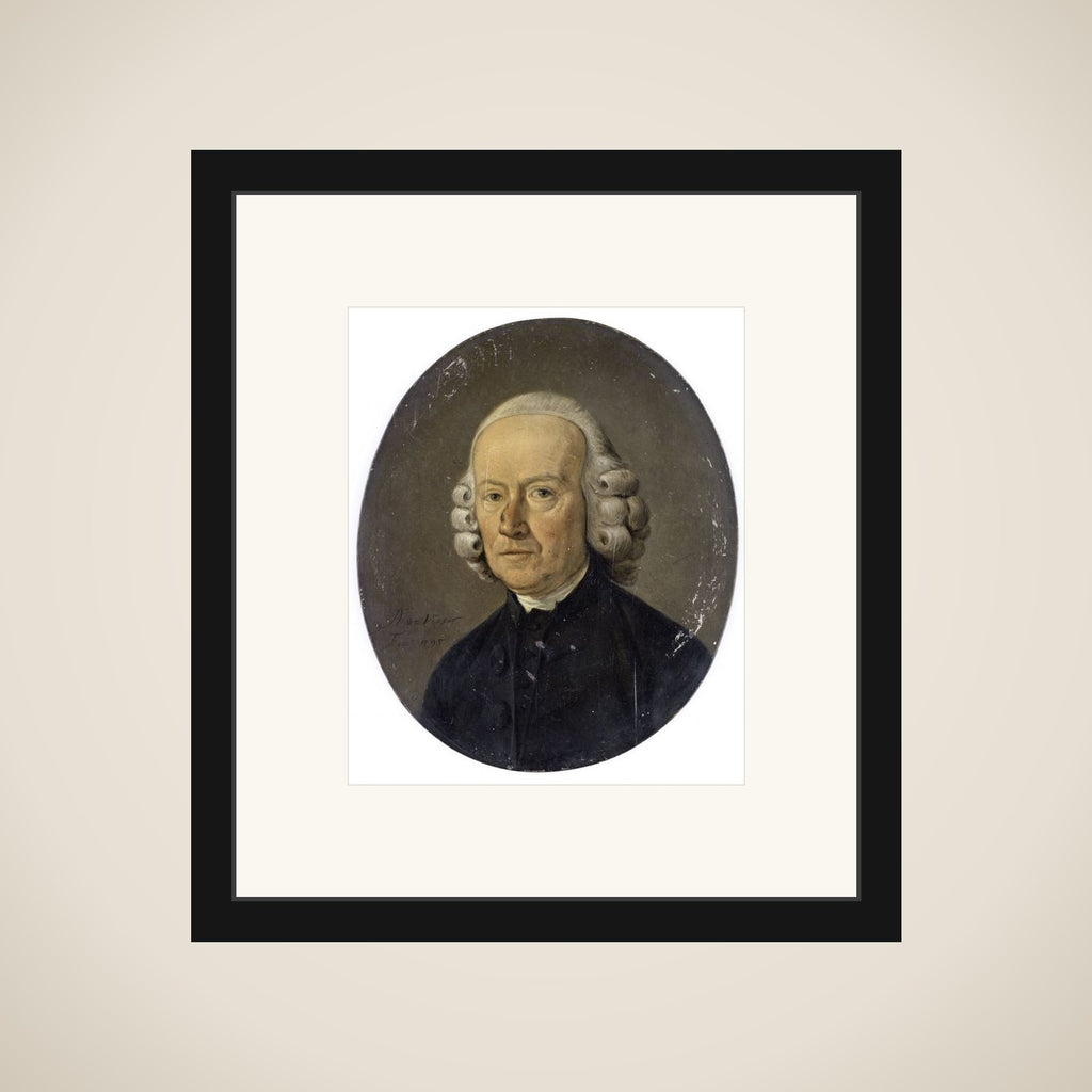 Portrait of een man framed