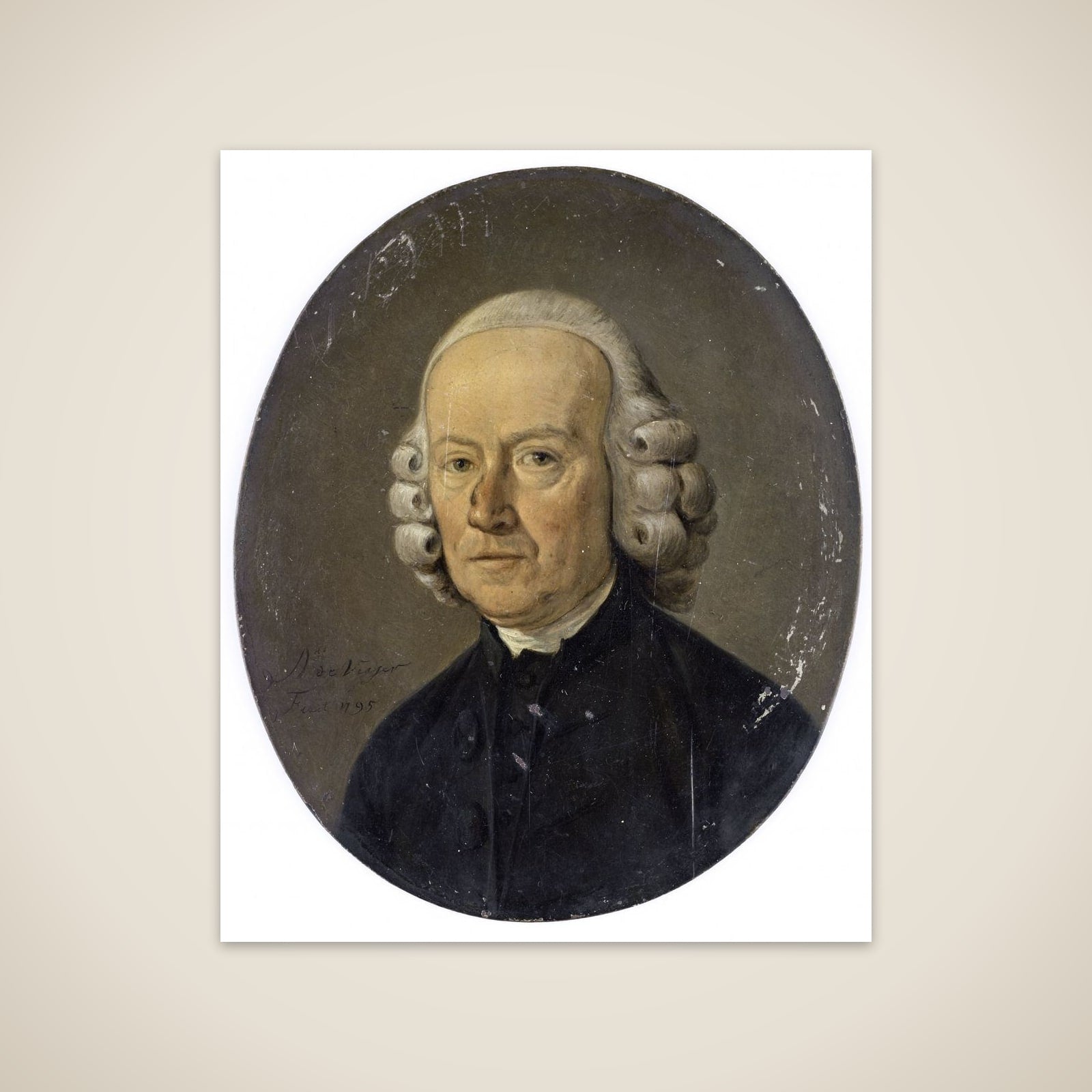 Portrait of een man unframed print