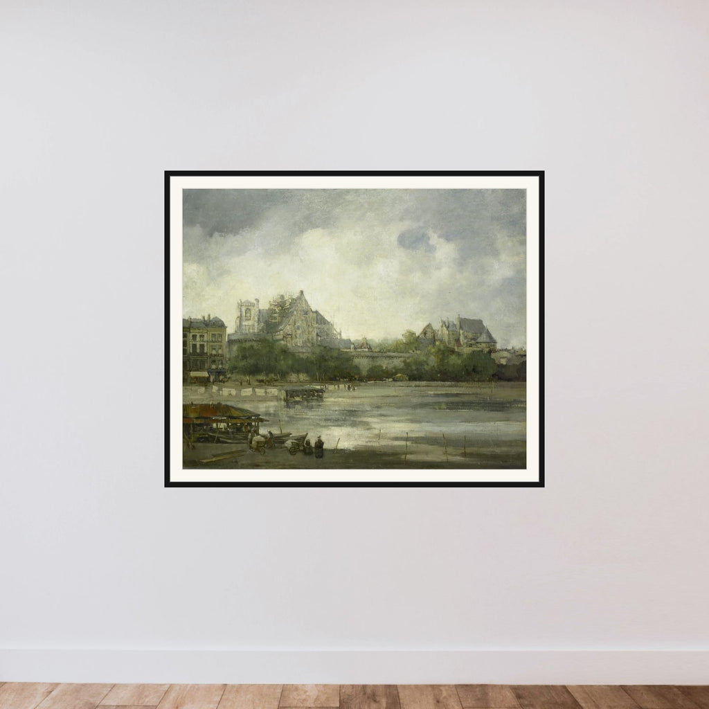 View of Nantes framed — shown to scale