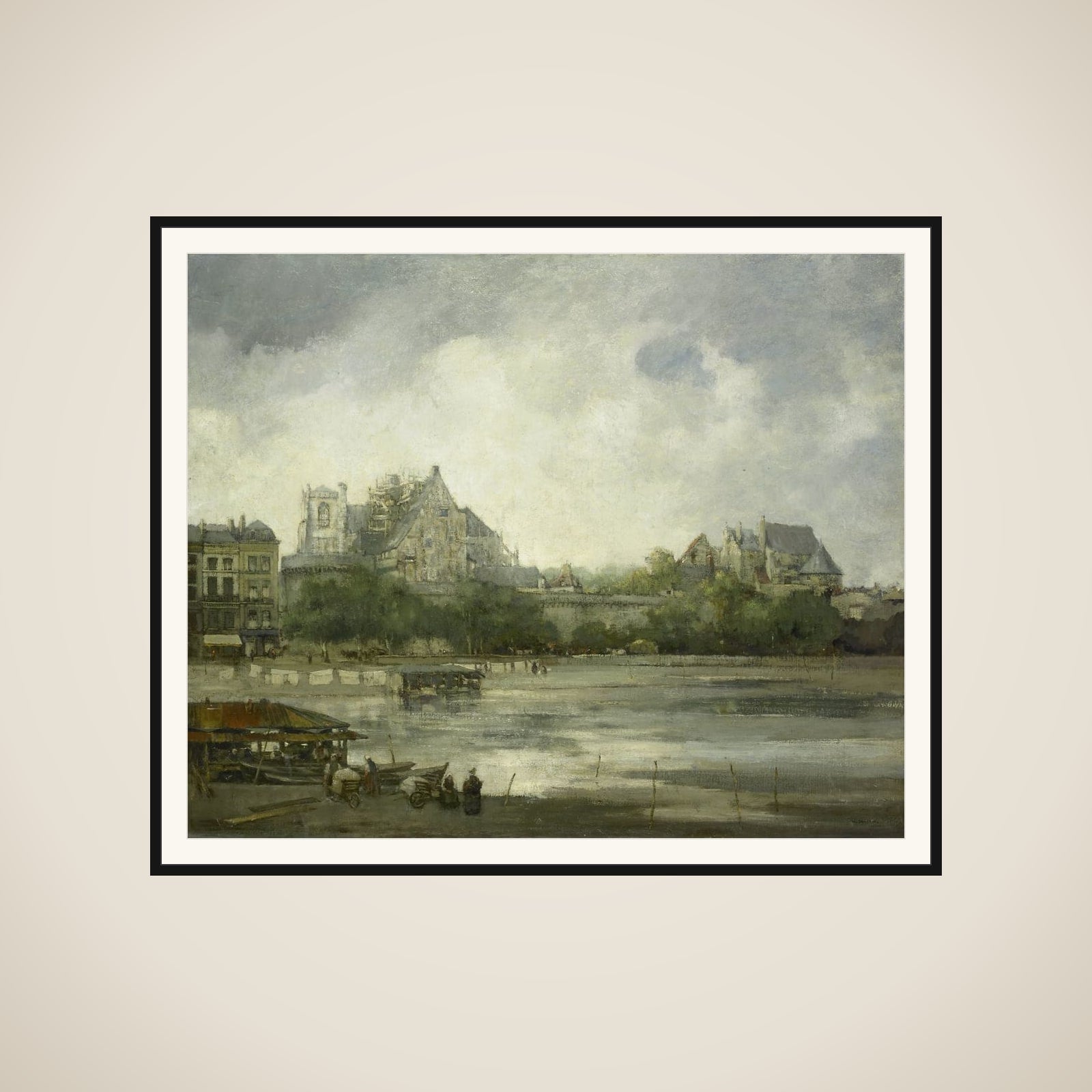 View of Nantes framed