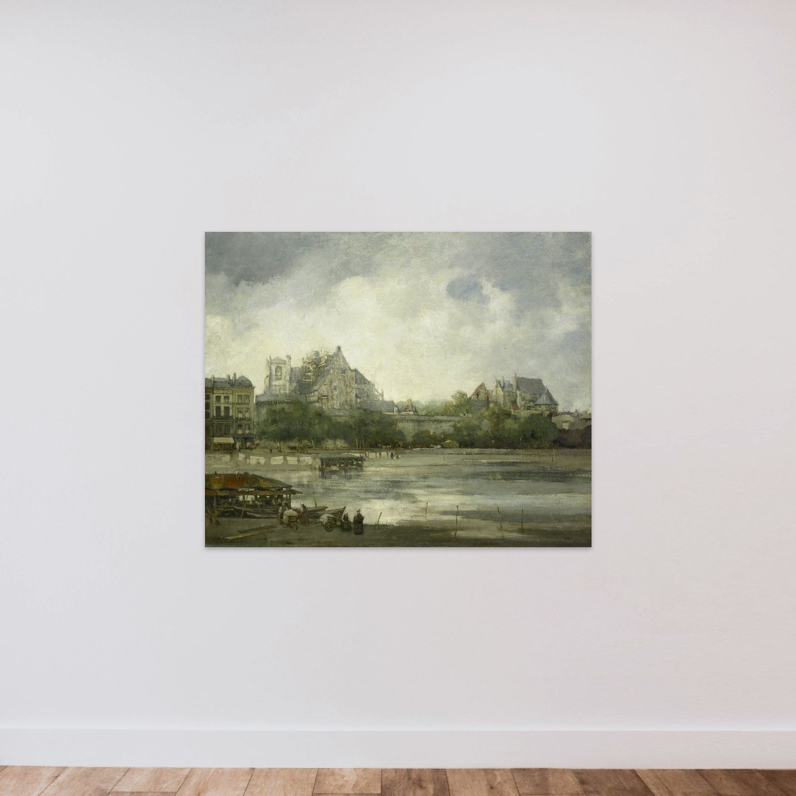 View of Nantes unframed — shown to scale