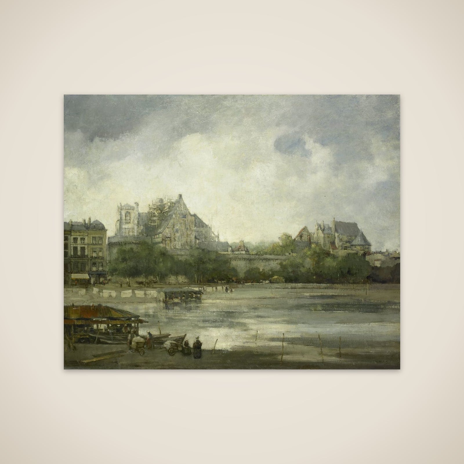 View of Nantes unframed print