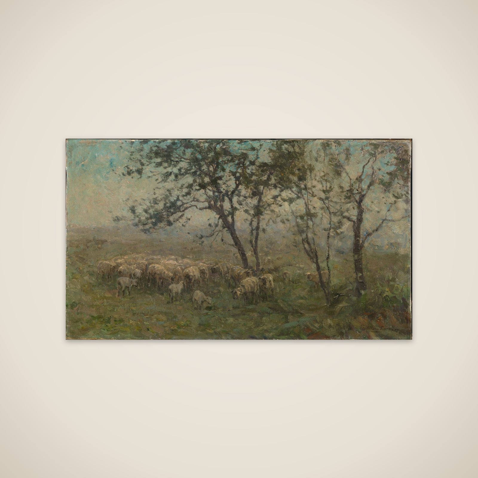 A Flock of Sheep unframed print