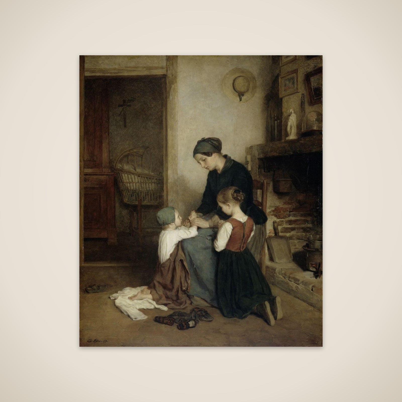 The Evening Prayer unframed print