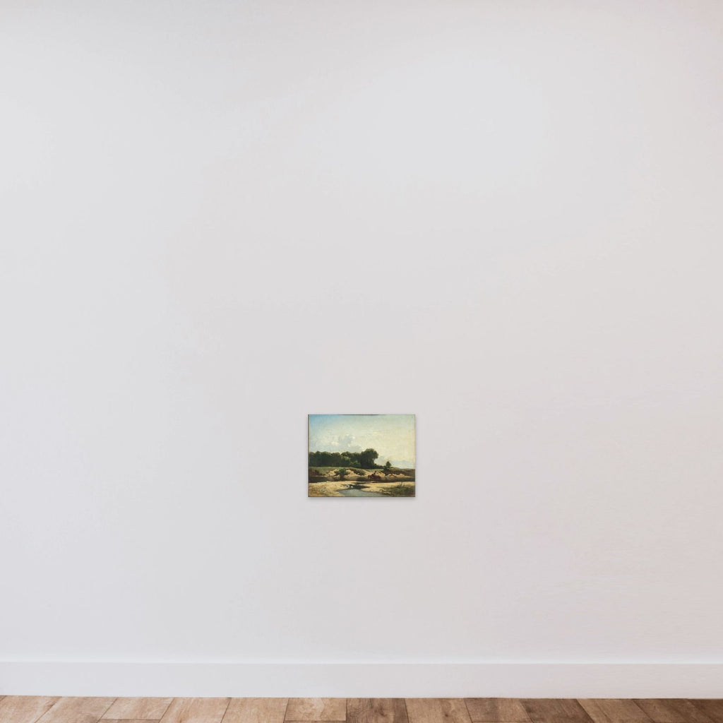 Het paardenwed unframed — shown to scale