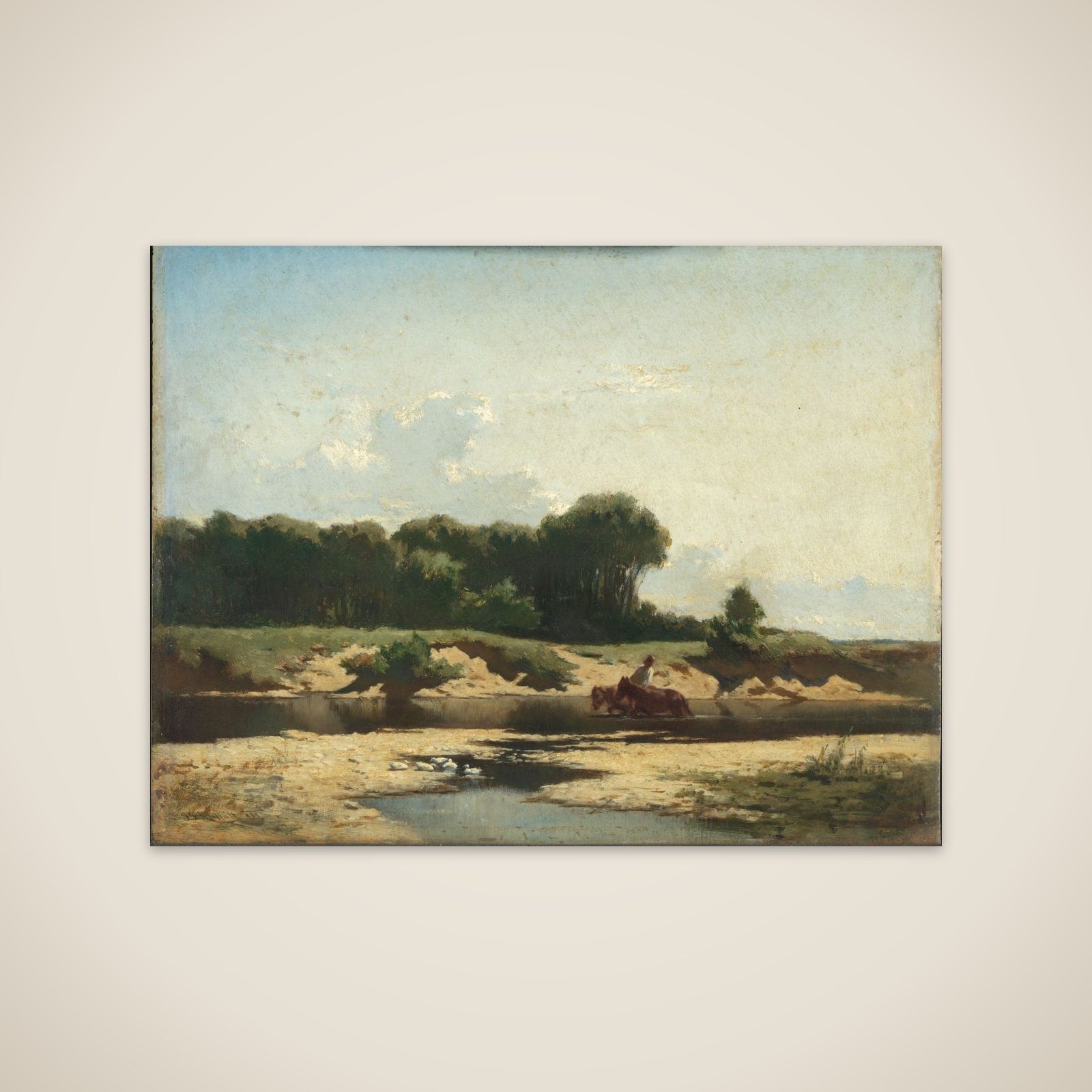Het paardenwed unframed print