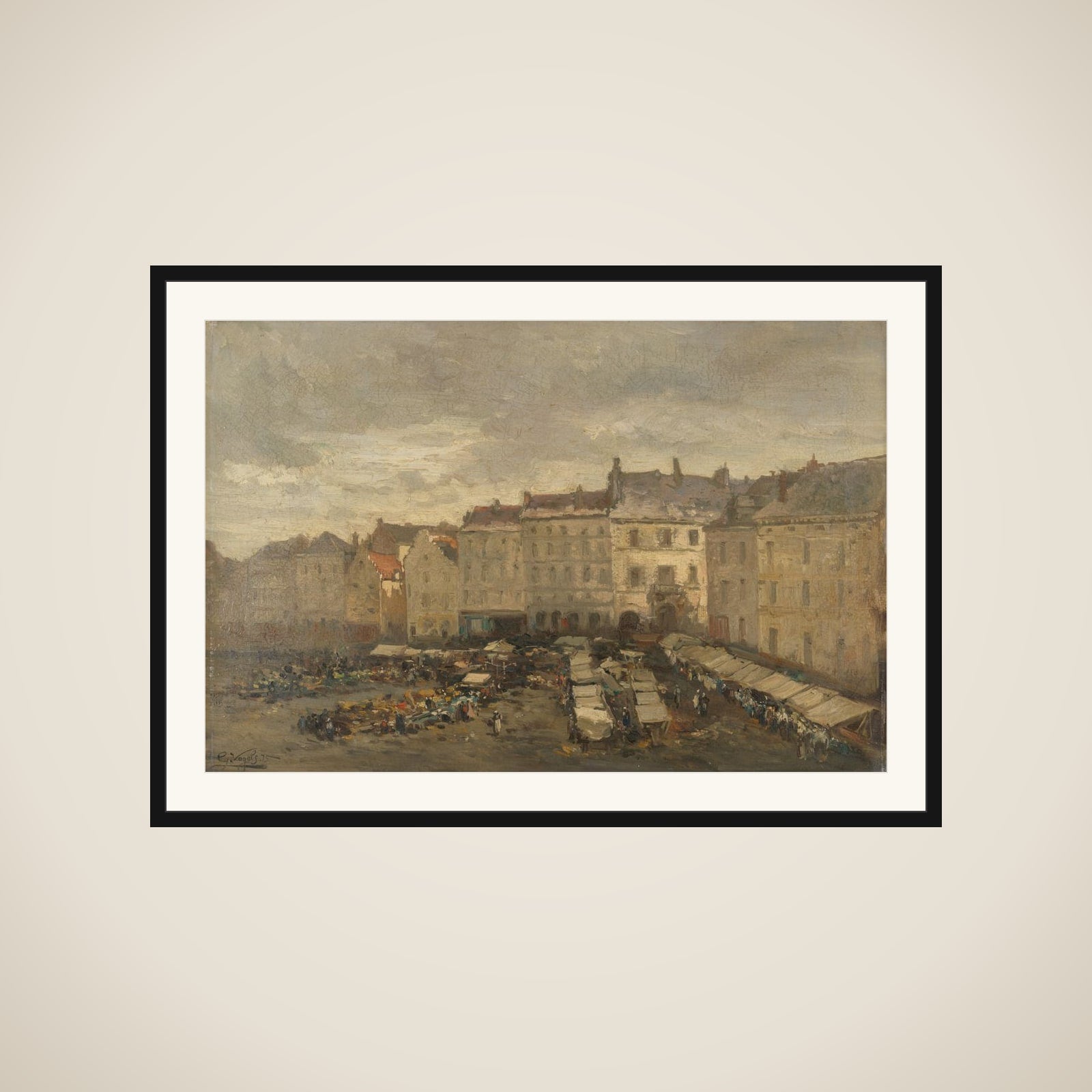 The Grote Zavel (Grand Sablon), Brussels framed