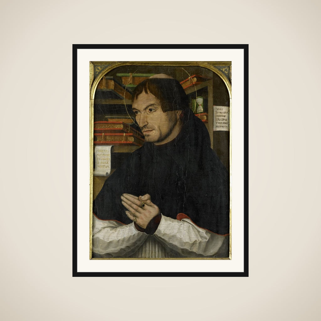 Saint Dionysius the Areopagite in Prayer framed