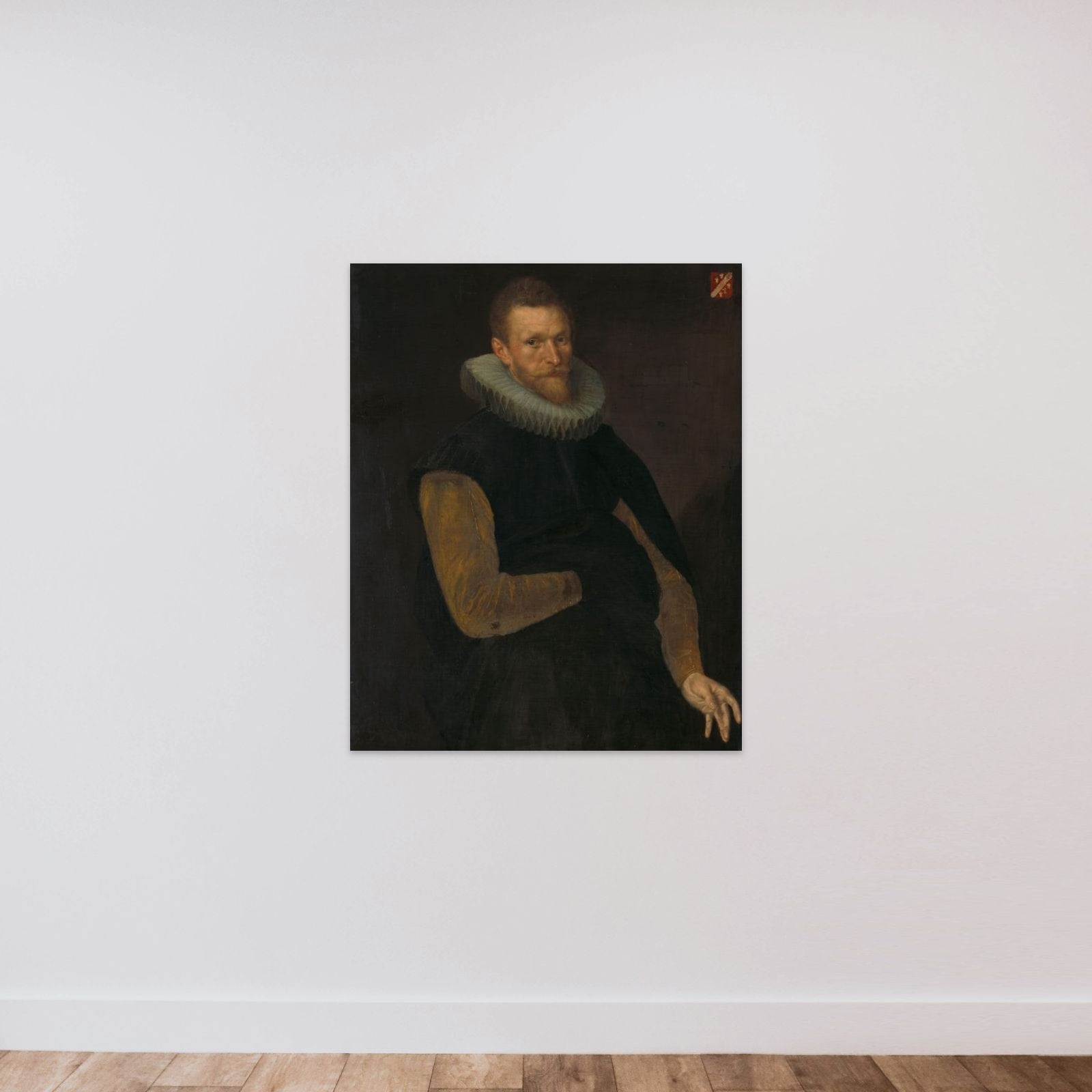 Jacob Cornelisz Banjaert, called van Neck (1564-1638), Admiral, Burgomaster and Councilor of Amsterdam unframed — shown to scale