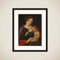 Virgin and Child framed