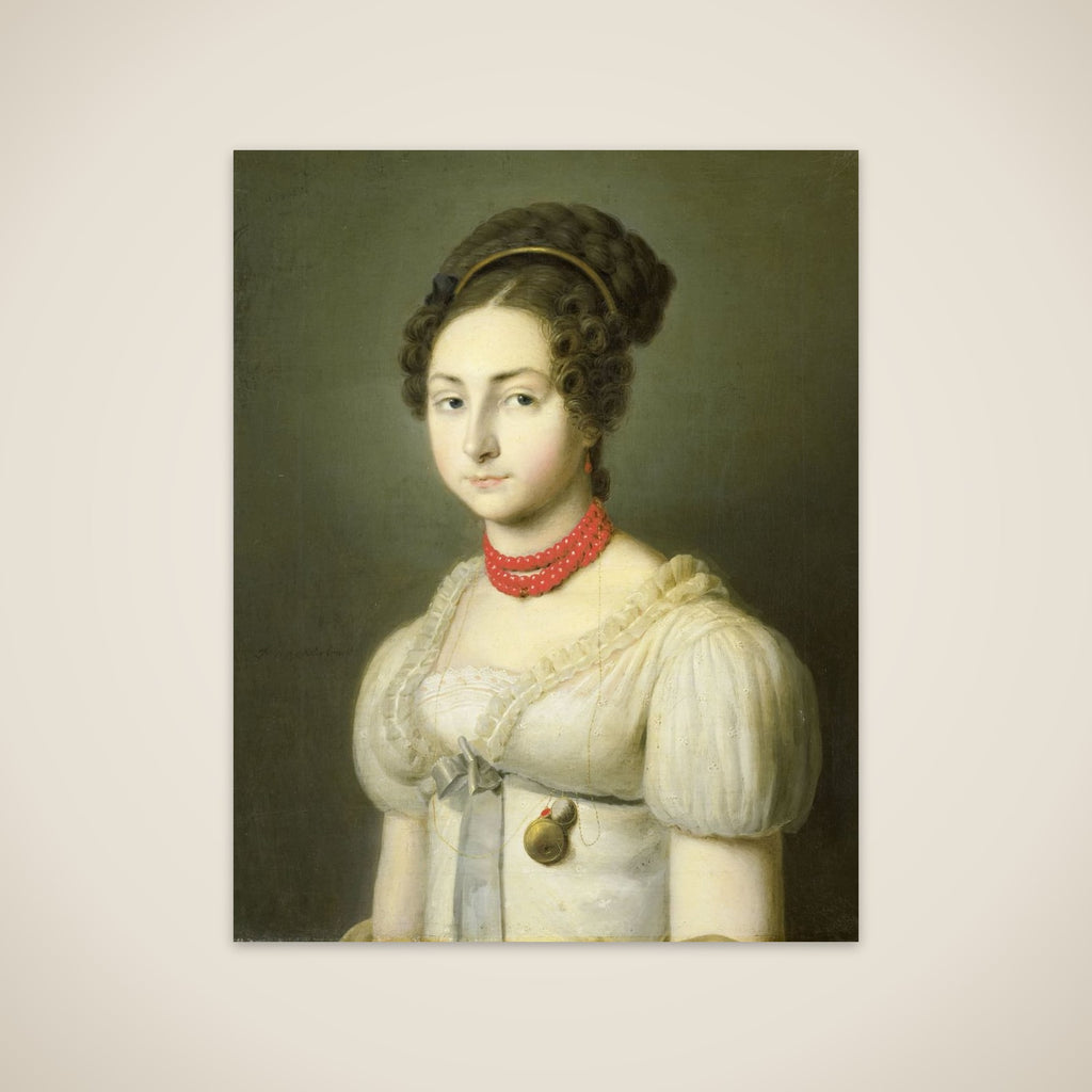 Portrait of Jacoba van Wessem, Wife of Lord Stumphius, Burgomaster of Beverwijk unframed print