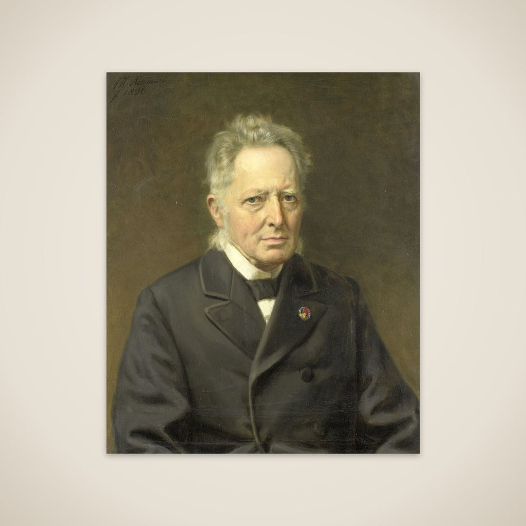 Portrait of Jan Heemskerk Azn (1818-1897) unframed print