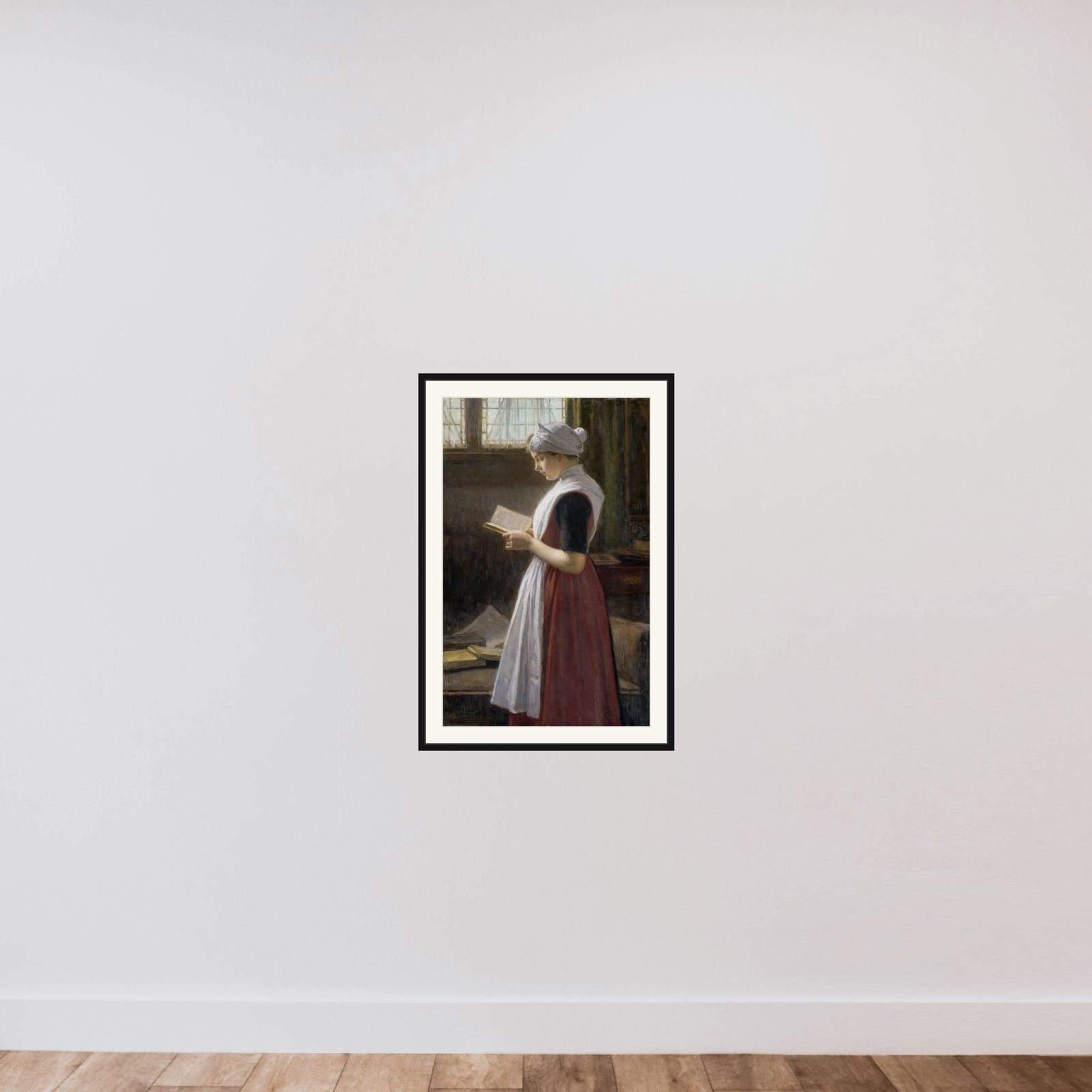 Amsterdam Orphan Girl framed — shown to scale