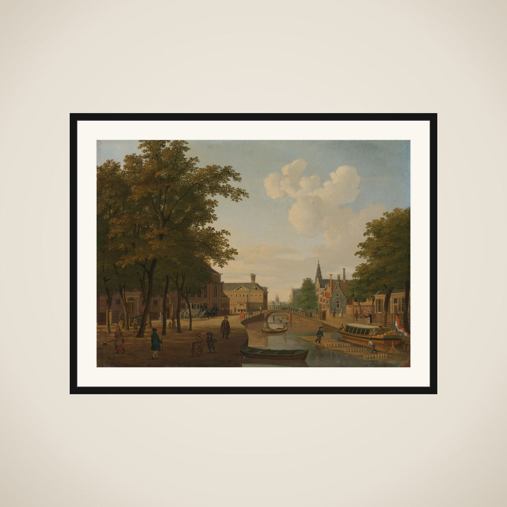 View of the Houtmarkt, Amsterdam framed