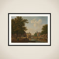 View of the Houtmarkt, Amsterdam framed