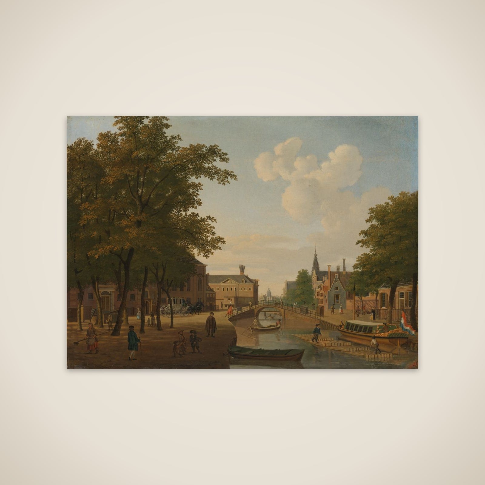 View of the Houtmarkt, Amsterdam unframed print