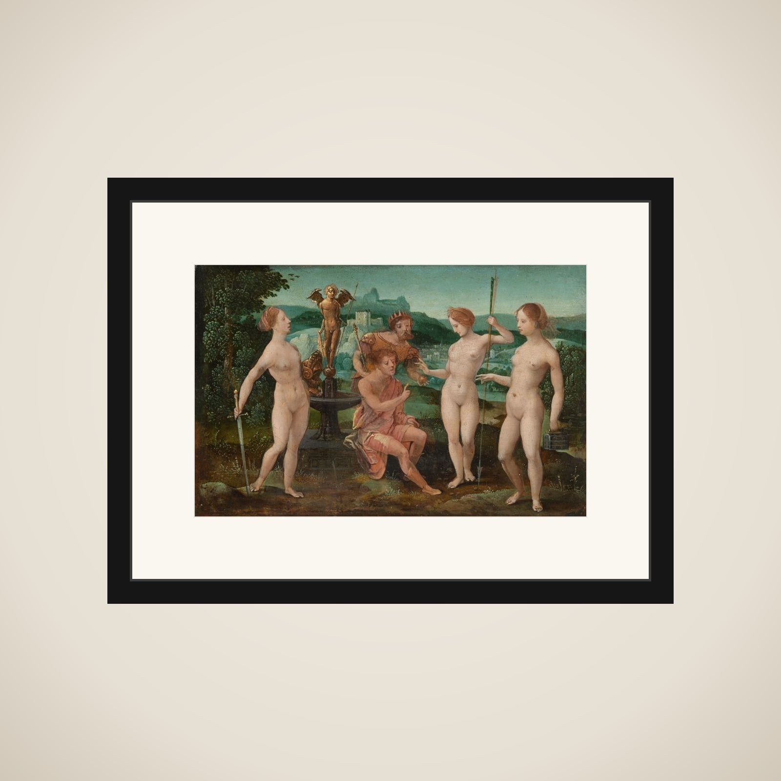 Judgment of Paris framed