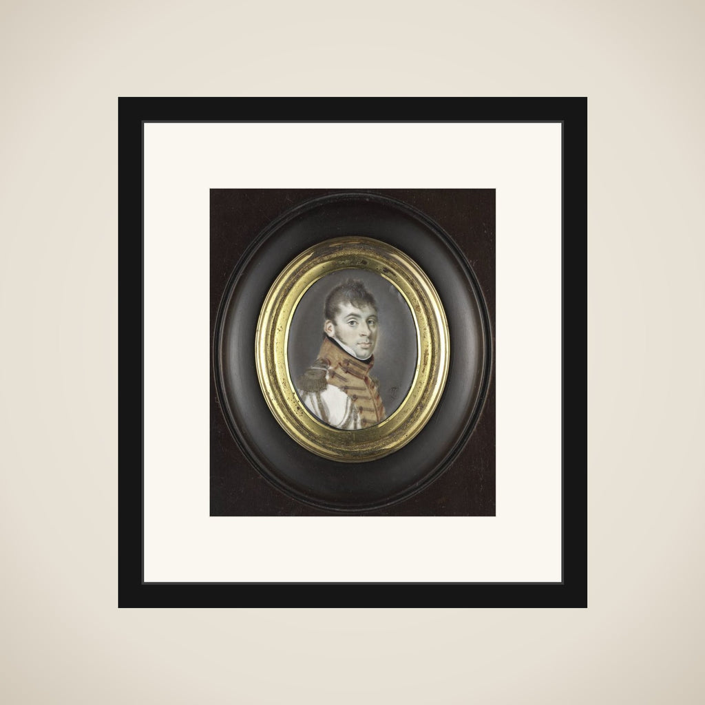 Willem Jacob Verkouteren (1779-1861), in het uniform van de Garde d'Honneur van Delft framed