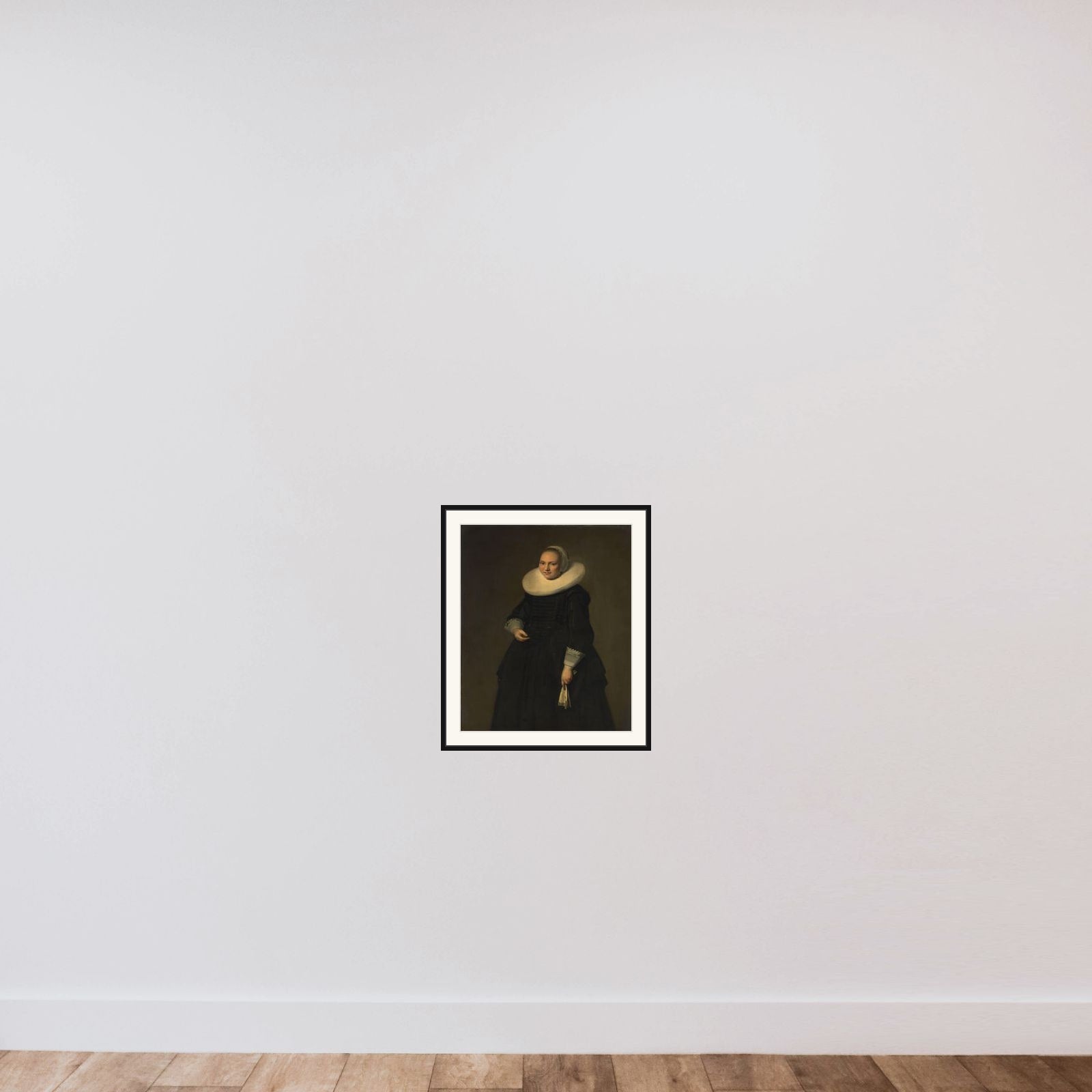 Portrait of a Woman framed — shown to scale