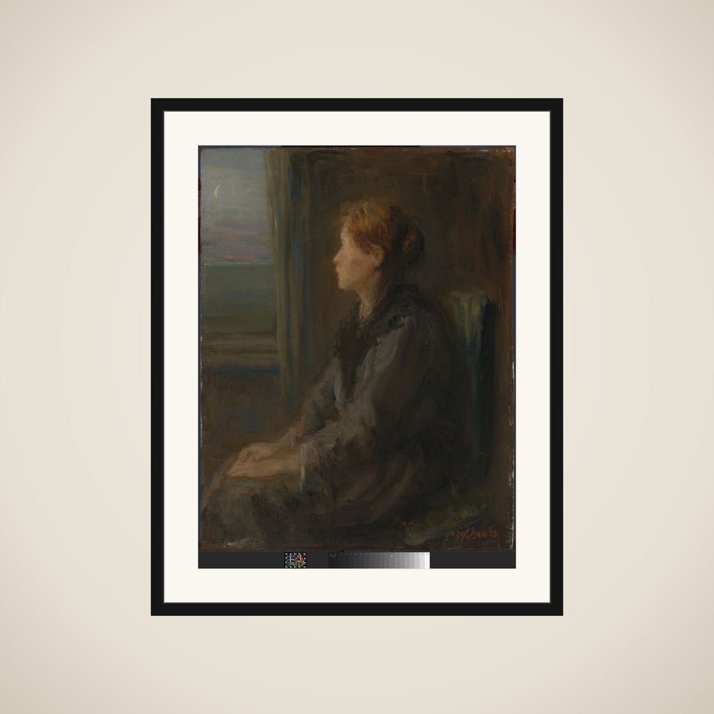 Woman at a Window framed